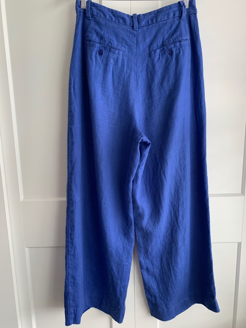 Madewell 100% Linen Wide Leg High Rise Trouser size 8 - Picture 3 of 10